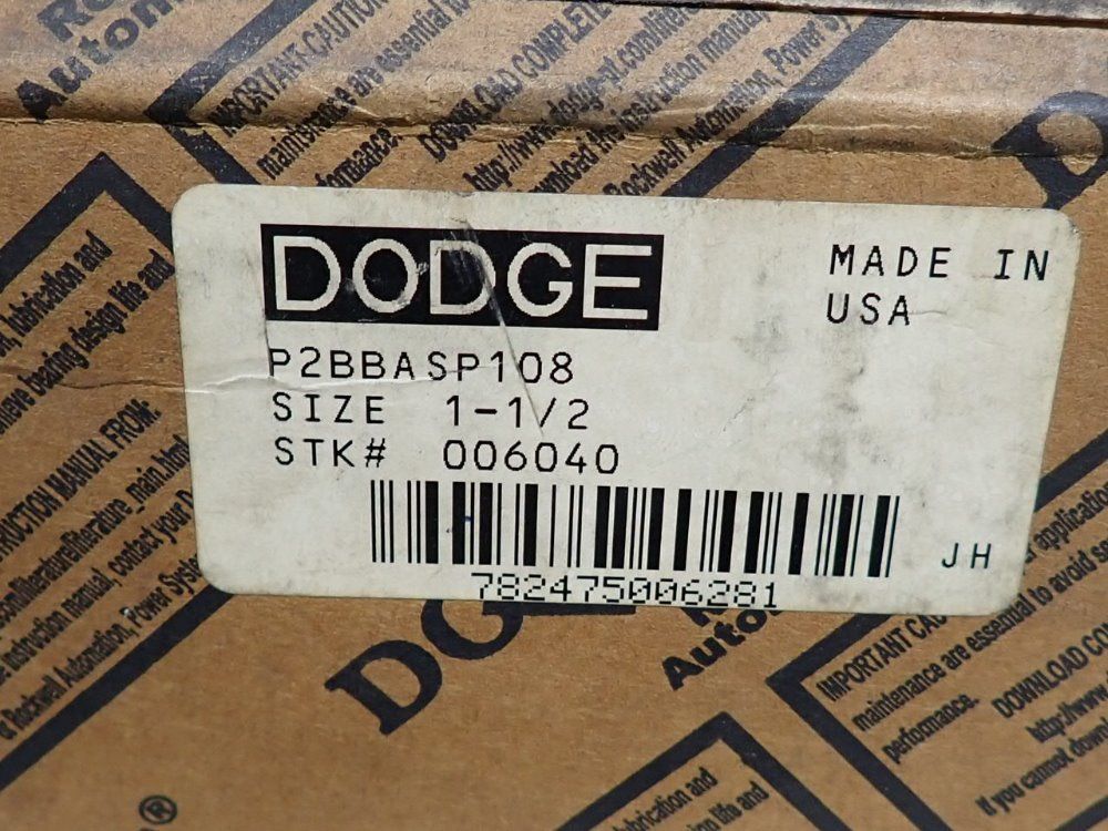 Dodge 1 1/2" Pillow Block Bearing - P2bbasp108