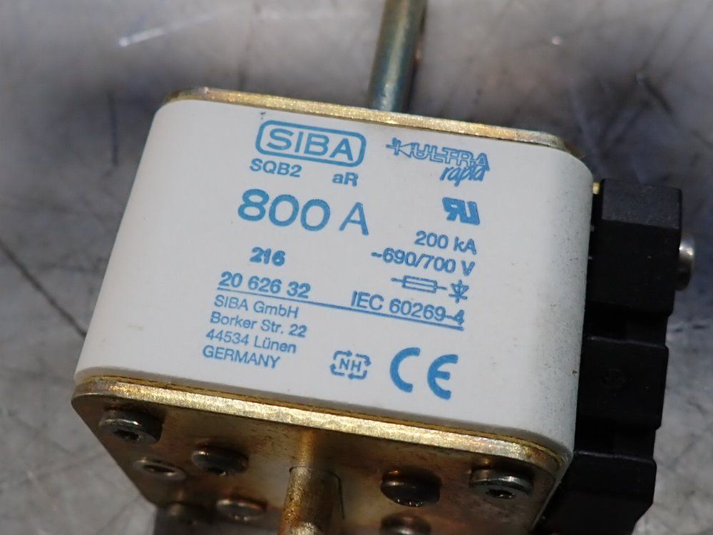 Siba Lot Of 3 Fuse Links - 800a