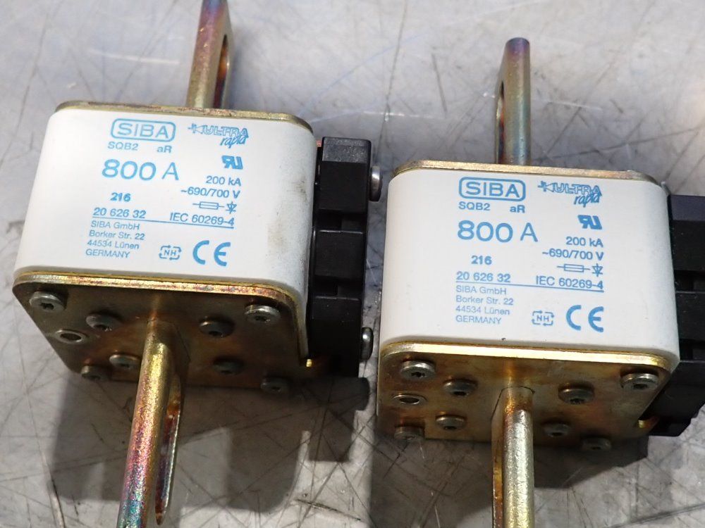 Siba Lot Of 3 Fuse Links - 800a