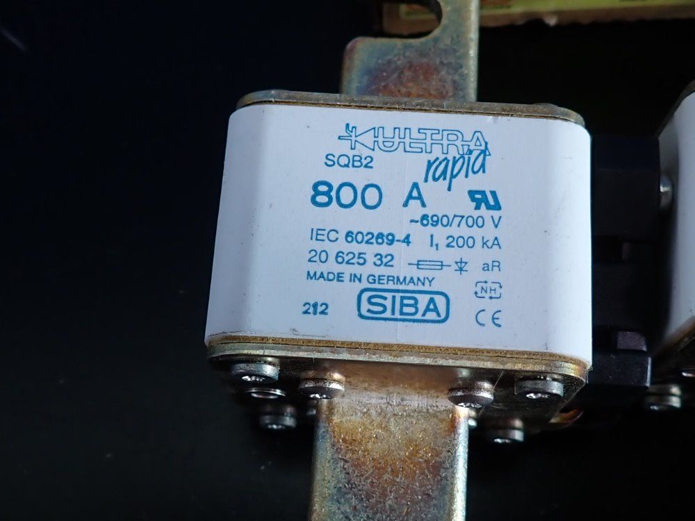 Siba Lot Of 3 Fuse Links - 800a