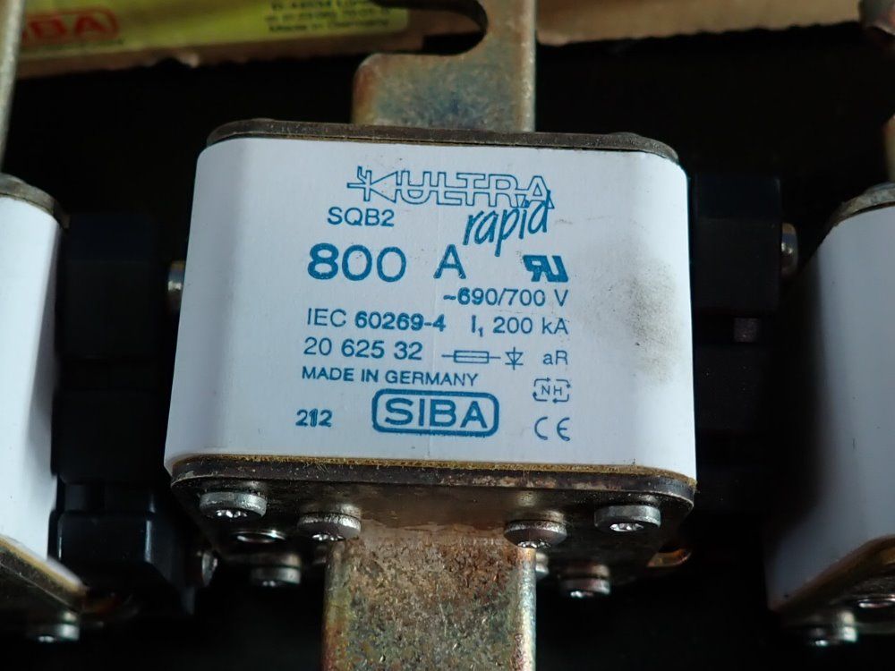 Siba Lot Of 3 Fuse Links - 800a