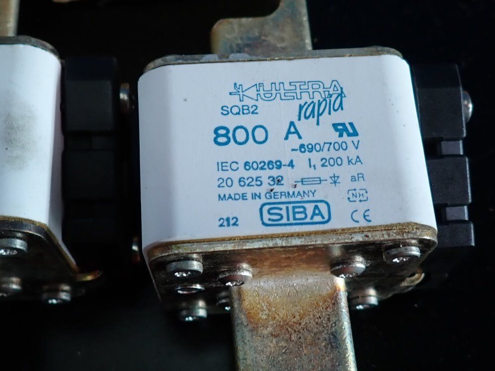 Siba Lot Of 3 Fuse Links - 800a