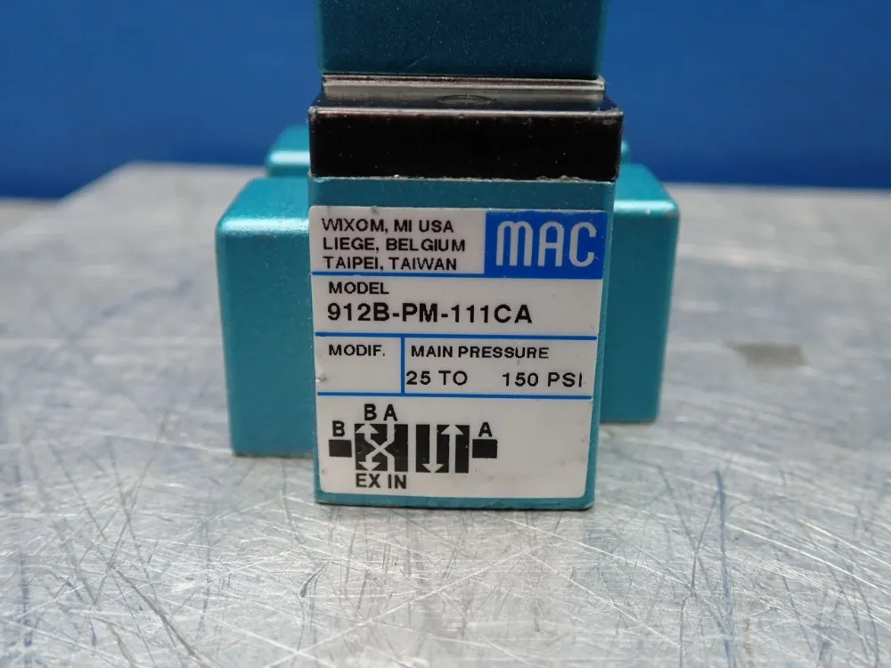 Mac 900 Series Solenoid Valve - 9128-pm-111ca