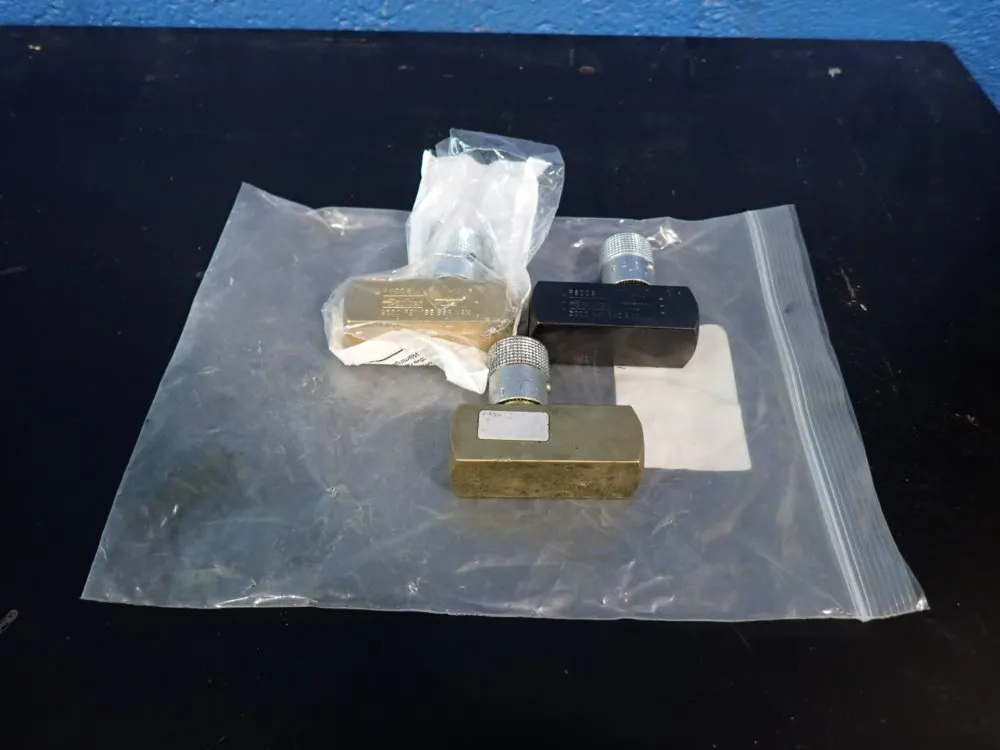 Parker Lot Of 3 Flow Control Valves