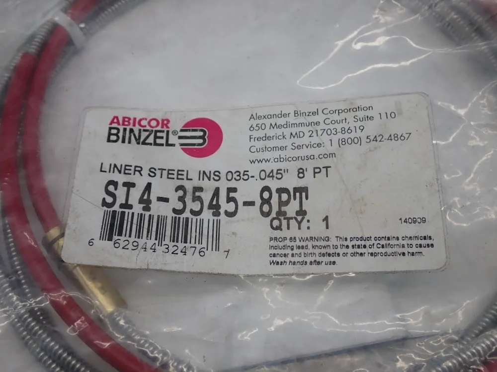 Abicor Binzel Liner Steel Ins - Si4-3545-8pt