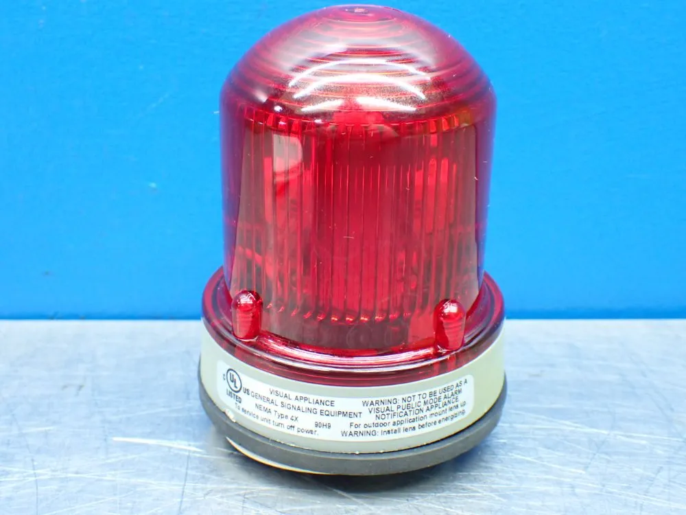 Edwards Signaling Halogen Flashing Beacon. - 125halfr24a