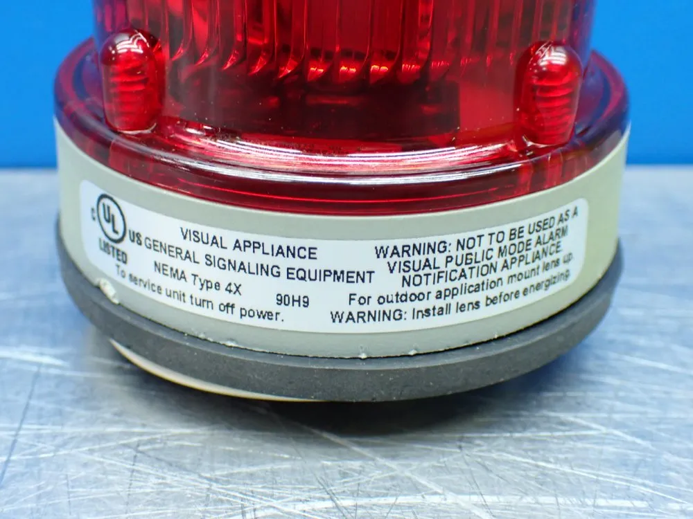 Edwards Signaling Halogen Flashing Beacon. - 125halfr24a