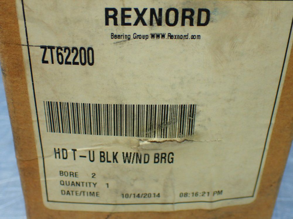 Rexnord Side Mount, Spherical Roller, 2 In Bore Take-up Unit Roller Bearing - Zt62200