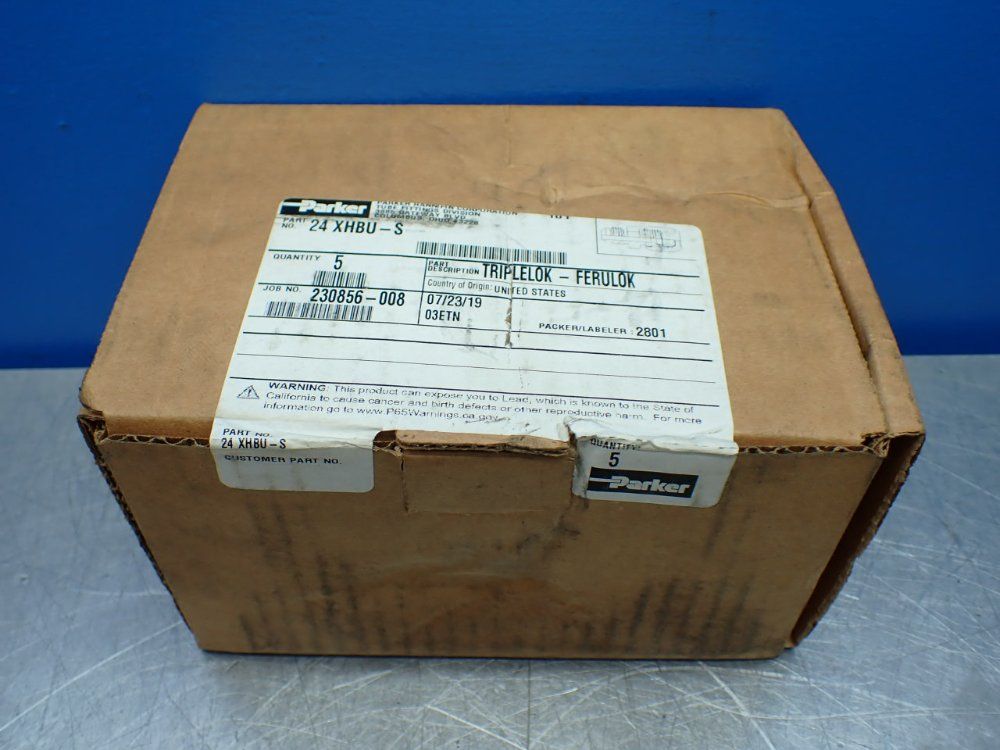 Parker 5 Conversion Adapters For Tube And Hose Connections - 24 Xhbu-s