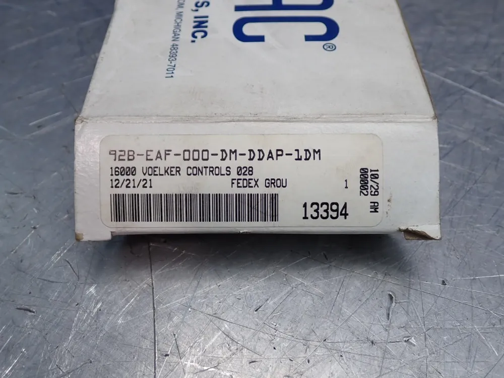 Mac 92 Series Solenoid Valve - 92b-eaf-000-dm-ddap-1dm
