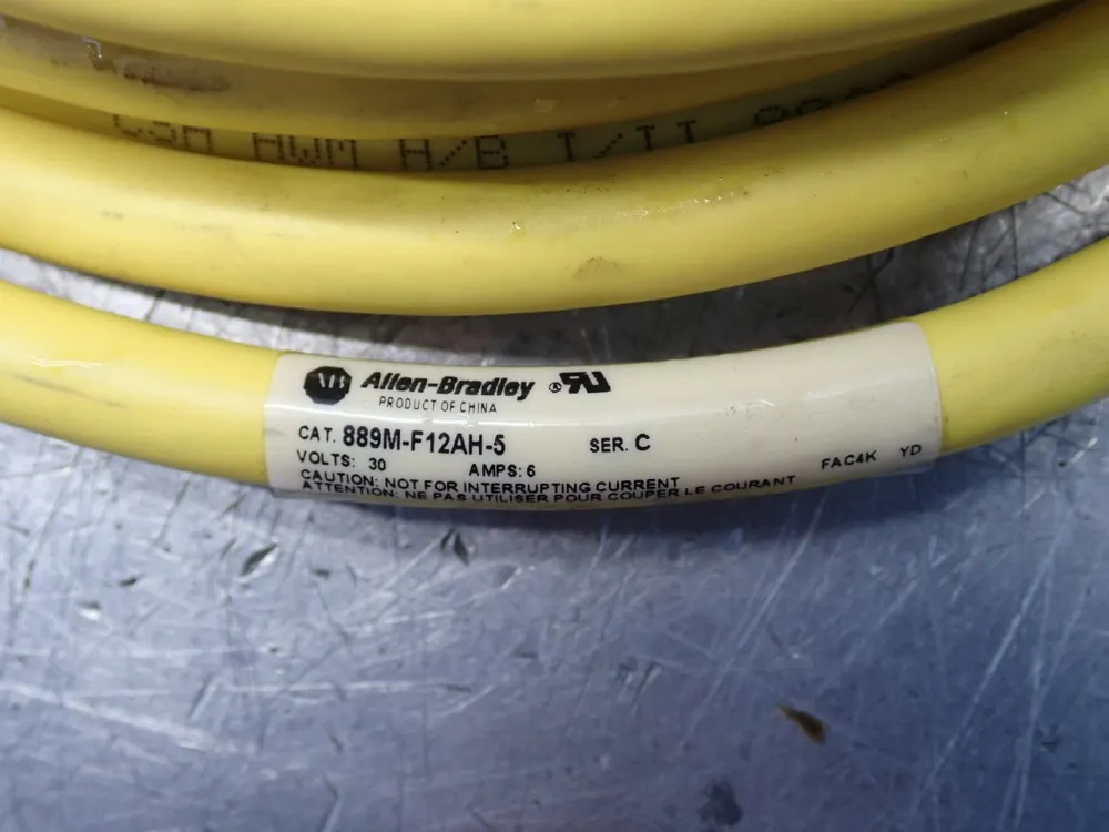 Allen Bradley Cordset - 889m-f12ah-5
