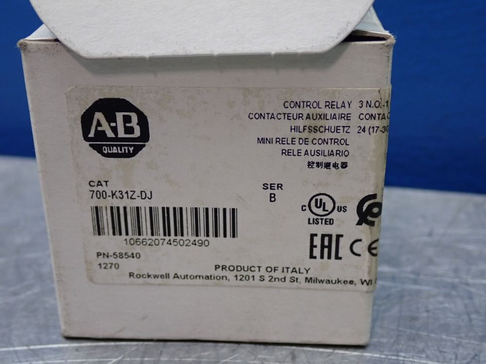 Allen Bradley Control Relay - 700-k31z-dj