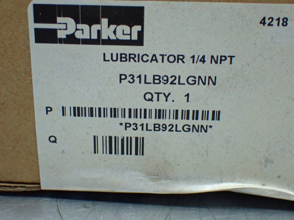 Parker 1/4"npt Lubricator - P31lb92lgnn