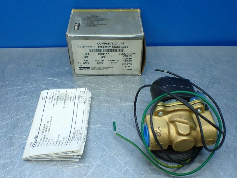 Parker 3/4"npt, 3/4"orifice. Solenoid Valve. - 12f23c2148acf4c05