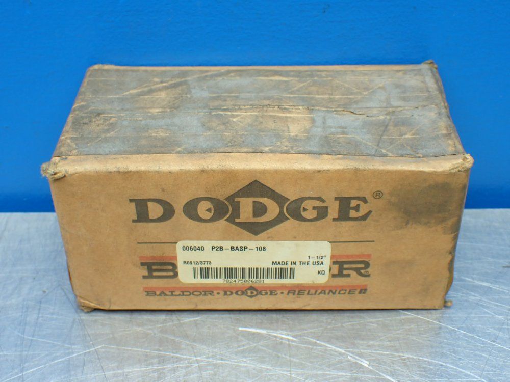 Dodge 1-1/2 In Bore, 2-bolt Base Mount Pillow Block Plain Sleeve Bearing - P2b-basp-108