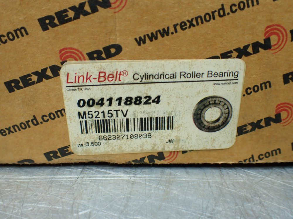 Link-belt Straight, 75 Mm Id, 130 Mm Od, 1.6250 In Width Cylindrical Roller Bearing - M5215tv