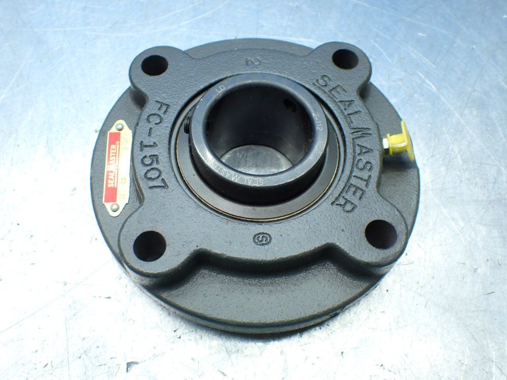 Sealmaster 1-3/4 In Bore, 4-bolt Piloted Flange Four-bolt Piloted Flange Ball Bearing Unit - Sfc-28