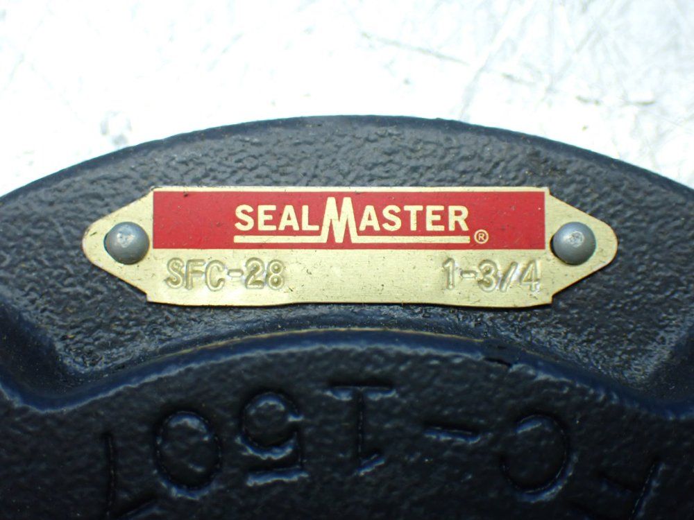 Sealmaster 1-3/4 In Bore, 4-bolt Piloted Flange Four-bolt Piloted Flange Ball Bearing Unit - Sfc-28