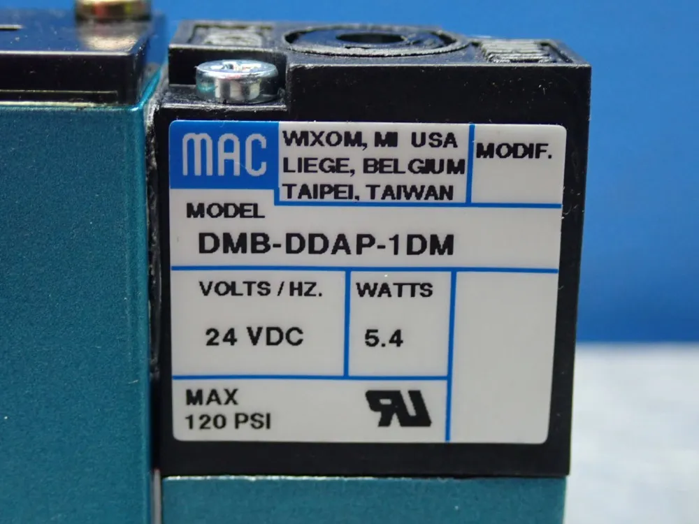 Mac 92 Series Solenoid Valve - 92b-aab-000-dm-ddap-1dm