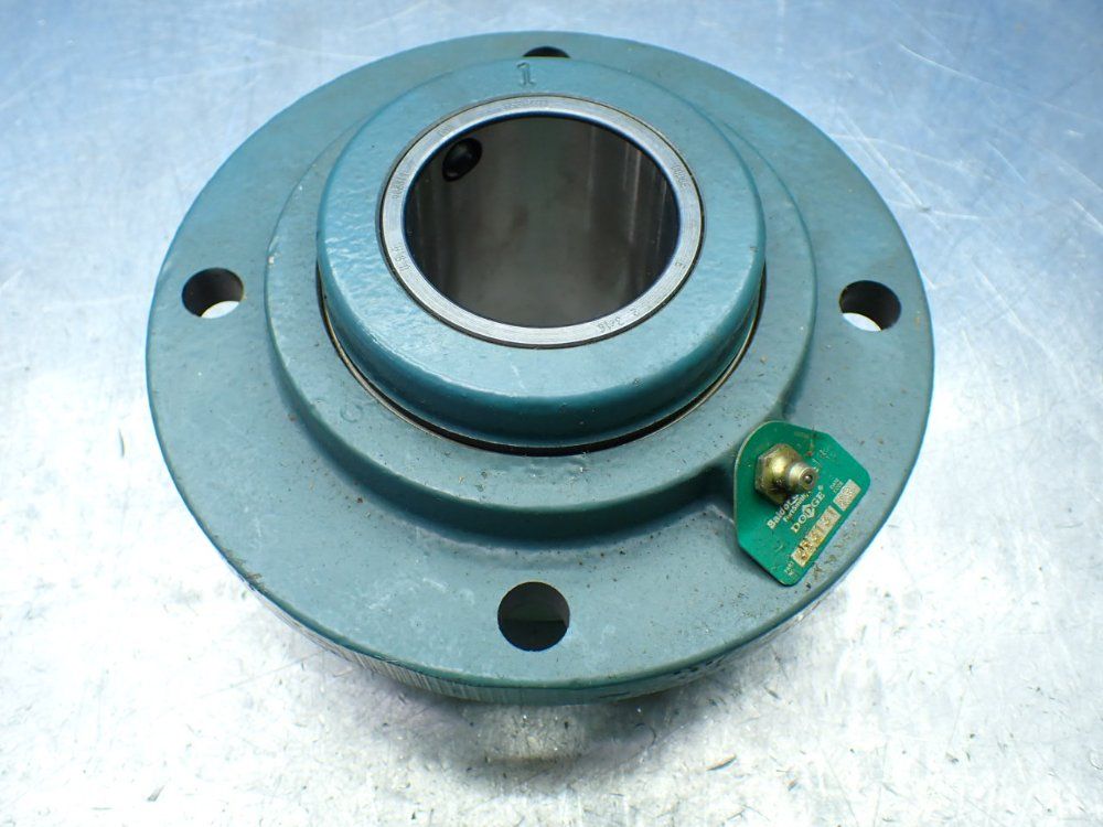 Dodge Tapered Roller Brg., 2-3/16 In Bore , 4-bolt Four-bolt Piloted Roller Bearing Unit - Fc-e-203r