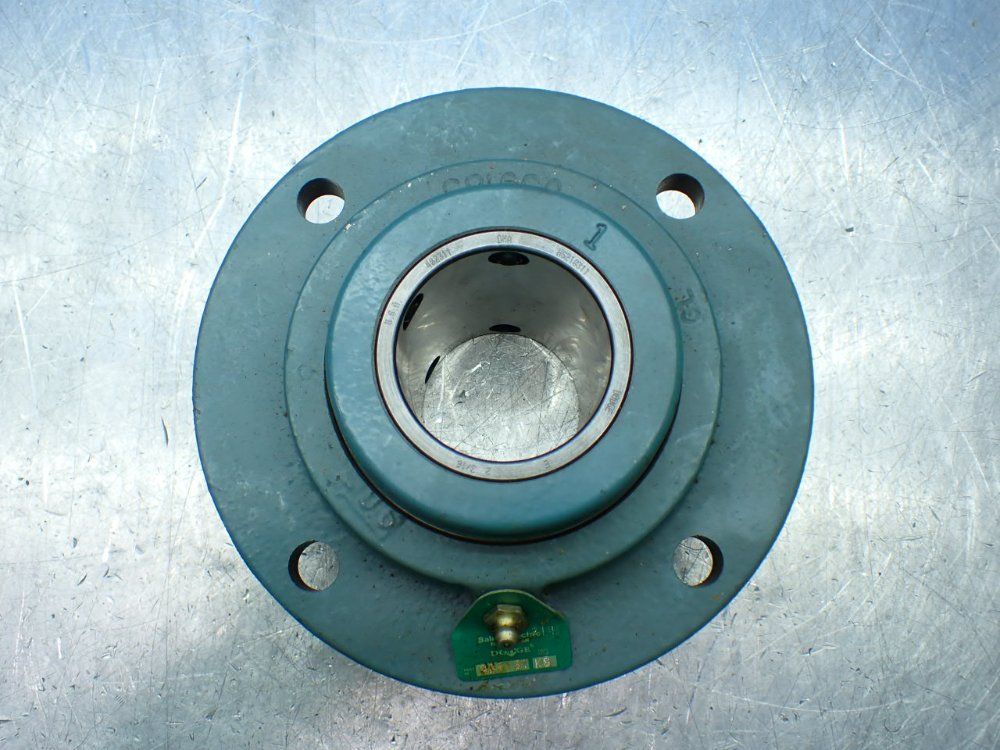 Dodge Tapered Roller Brg., 2-3/16 In Bore , 4-bolt Four-bolt Piloted Roller Bearing Unit - Fc-e-203r