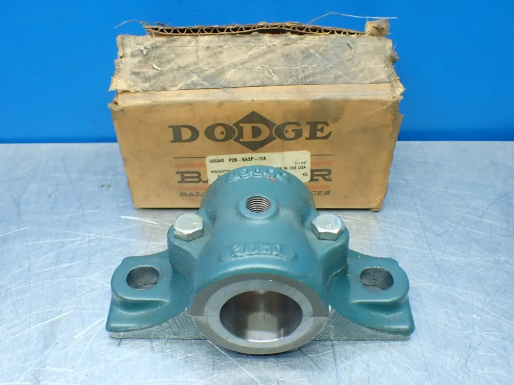 Dodge 1-1/2 In Bore, 2-bolt Base Mount Pillow Block Plain Sleeve Bearing - P2b-basp-108
