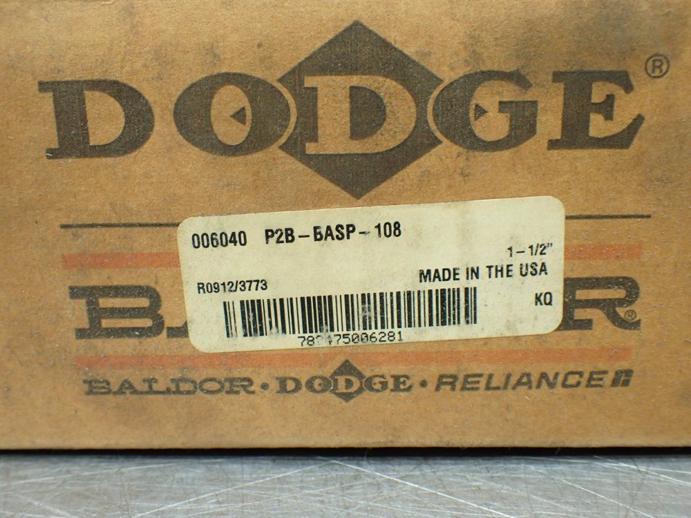 Dodge 1-1/2 In Bore, 2-bolt Base Mount Pillow Block Plain Sleeve Bearing - P2b-basp-108
