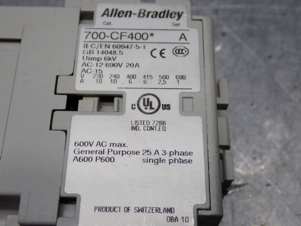 Allen Bradley Control Relay - 700-cf400e