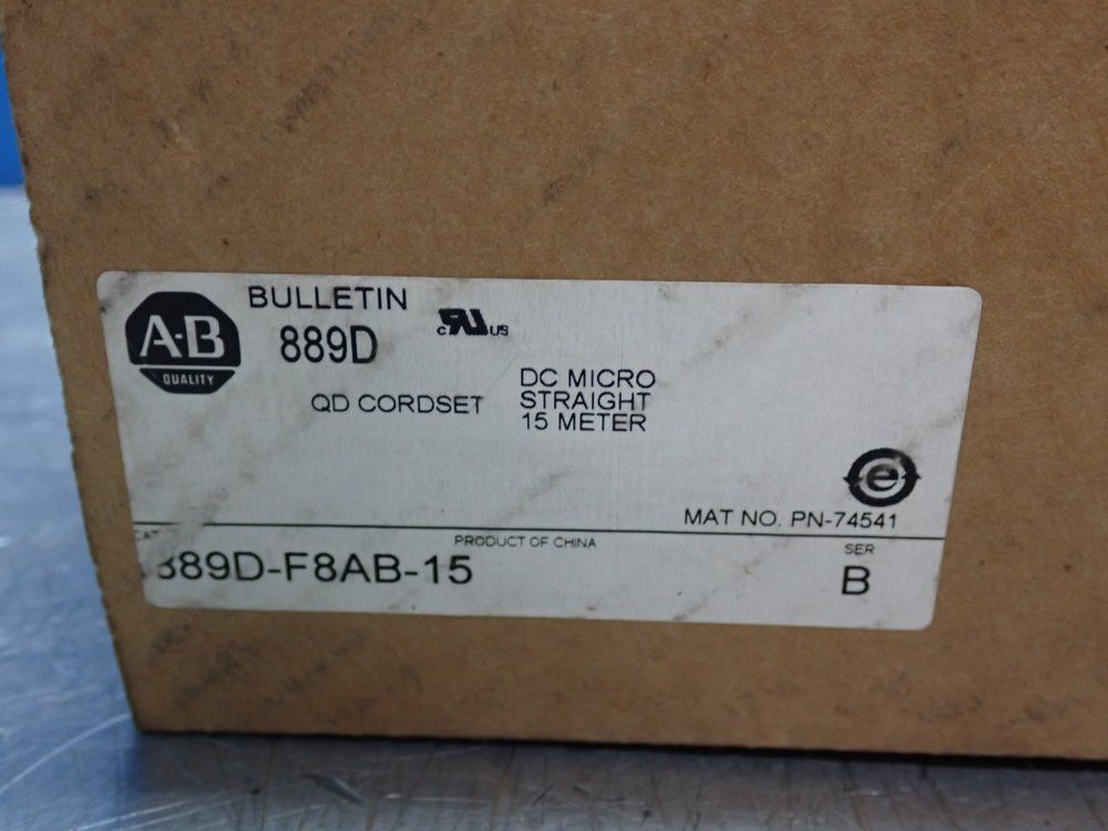 Allen Bradley Cordset - 889d-f8ab-15