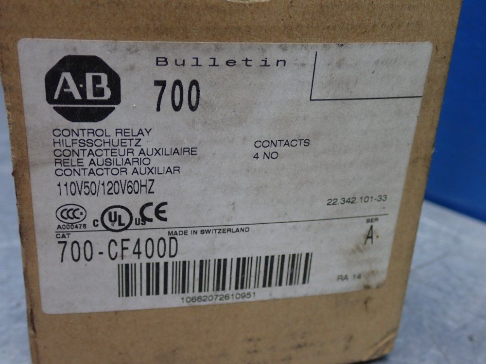 Allen Bradley Control Relay - 700-cf400d
