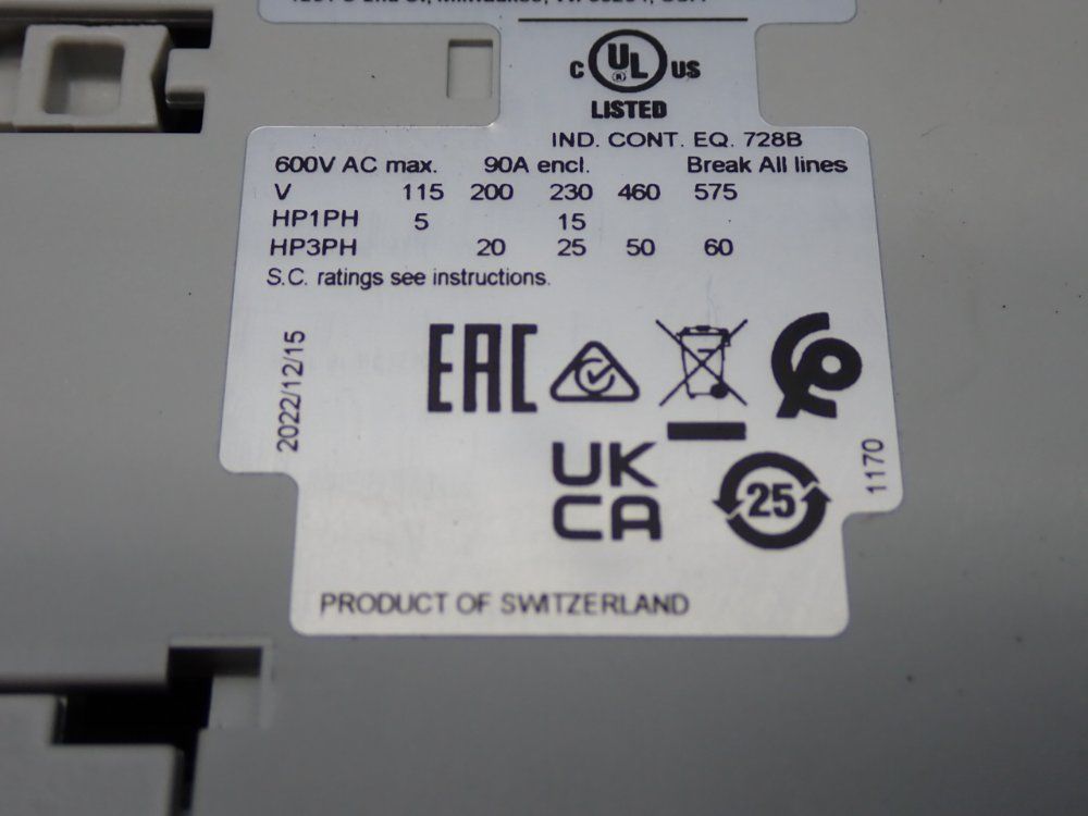 Allen Bradley Contactor - 100-c72dj00