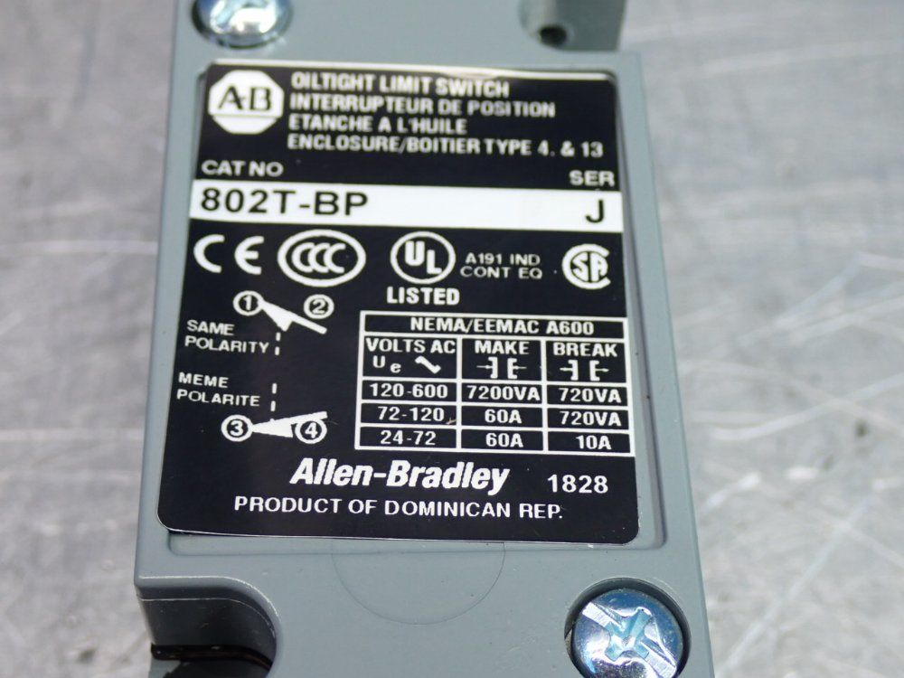 Allen Bradley Limit Switch - 802t-bp