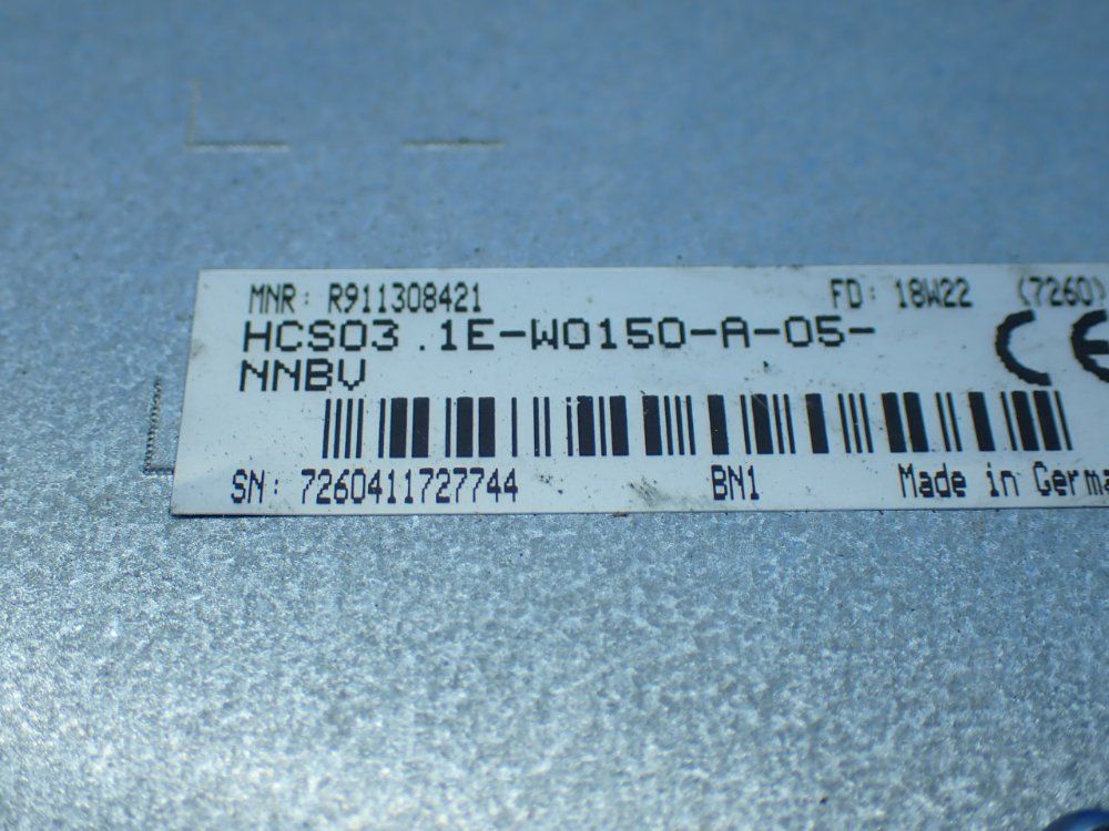 Rexroth Single-axis Drive - Hcs03.1e-w0150-a-05-nnbv