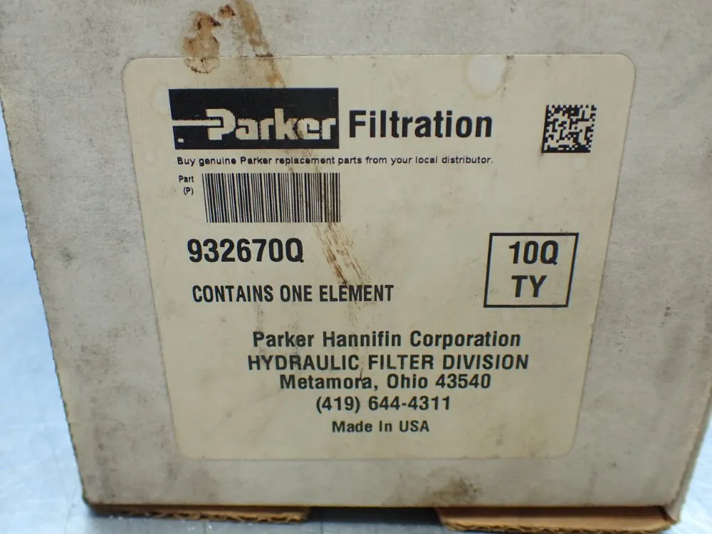 Parker High Pressure Inline Hydraulic Filter - 932670q