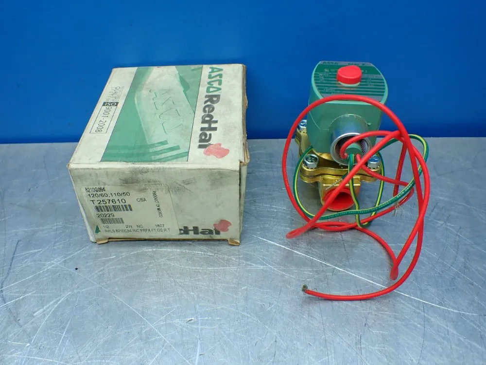 Asco 1/2" Pipe 150psi Redhat Solenoid Valve - 8210g094