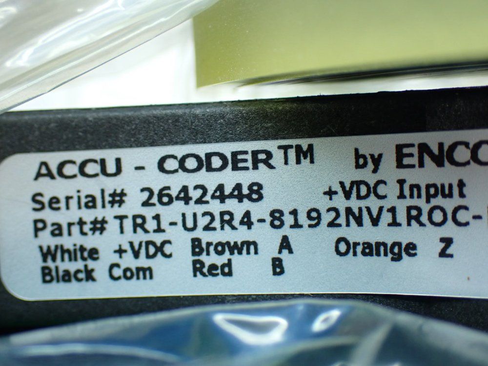 Accu-coder Encoder. - Tr1-u2r4-8192nv1roc-m00-s2