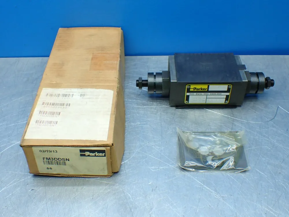 Parker Hydraulic Sandwich Throttle Check Valve. - Fm3ddsn