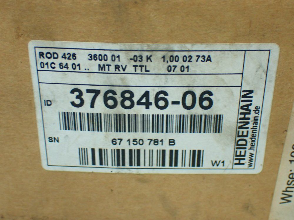 Heidenhain Incremental Rotary Encoder. - 376846-06