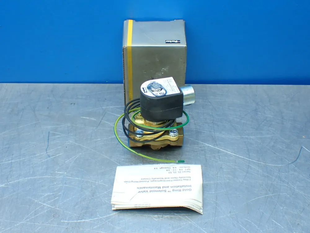 Parker 1/2"npt 5/8" Orifice General Purpose Solenoid Valve - 08f23c2140acf4c05