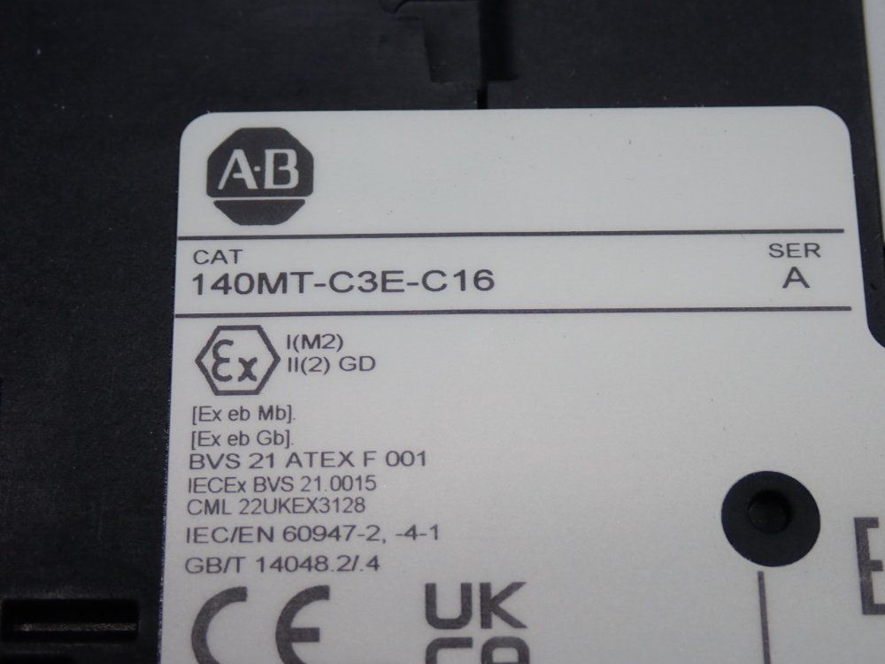 Allen Bradley Motor Protection Circuit Breaker - 140mt-c3e-c16