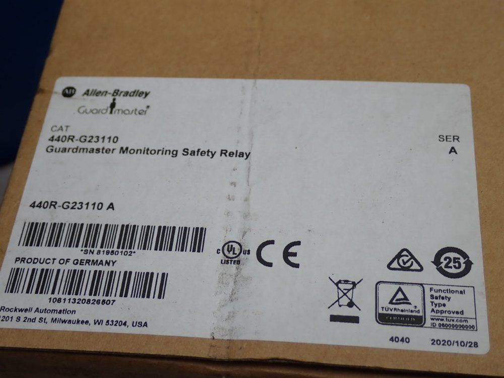Allen Bradley Monitoring Safety Relay Module - 440r-g23110