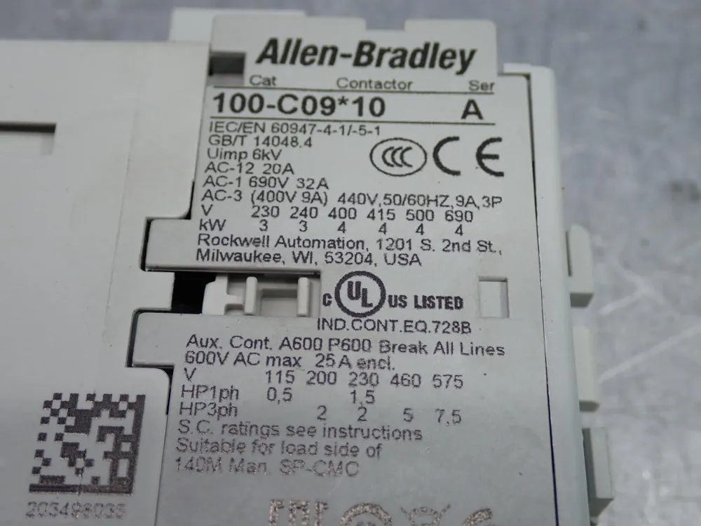 Allen Bradley Contactor - 100-c09d10
