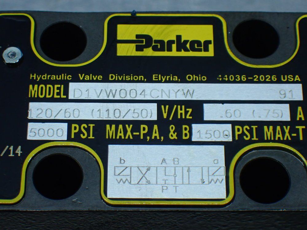 Parker Hydraulic Directional Control Valve - D1vw004cnyw
