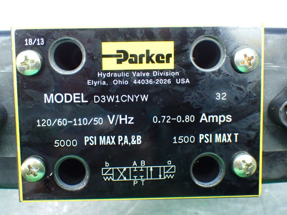 Parker Hydraulic Directional Control Valve - D3w1cnyw