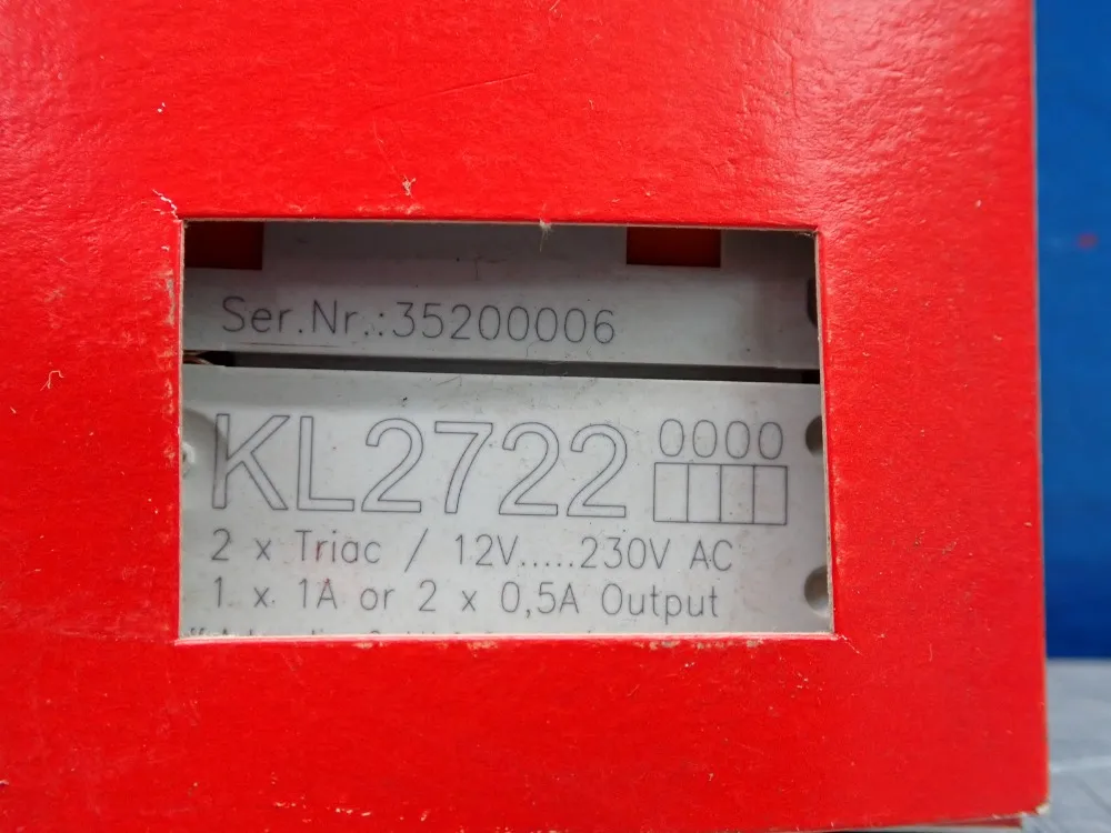 Beckoff Bus Terminal, Qty: 2 - Kl2722