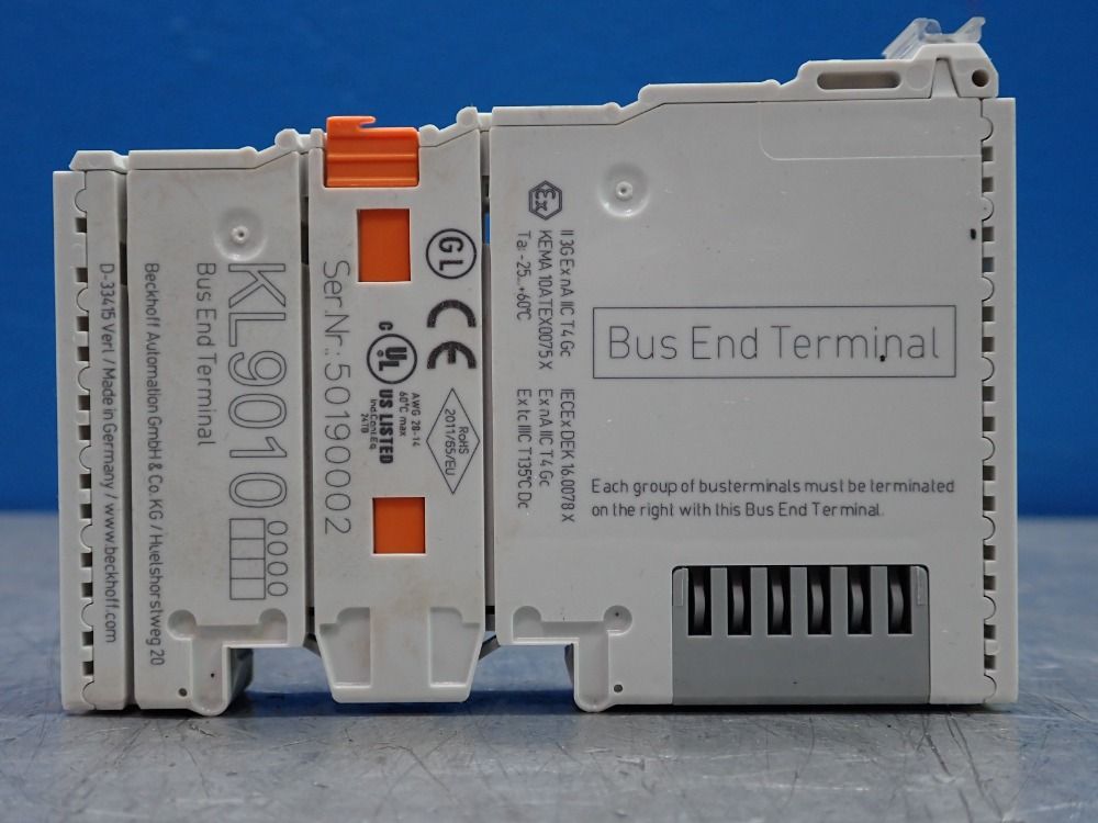 Beckoff Bus End Terminal, Qty: 4 - Kl9010
