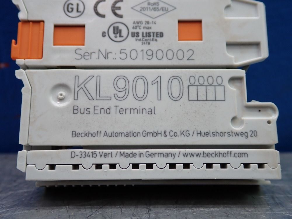 Beckoff Bus End Terminal, Qty: 4 - Kl9010