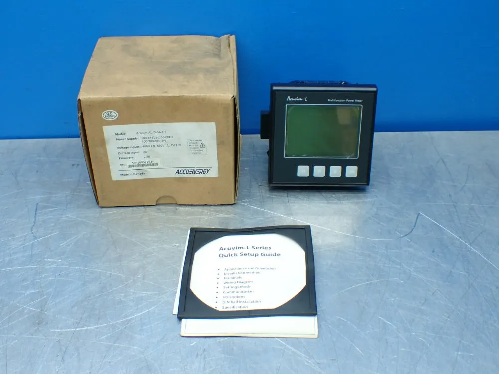Accuenergy Multifunction Power Meter With Integrated Lcd Display - Acuvim-al-d-5a-p1