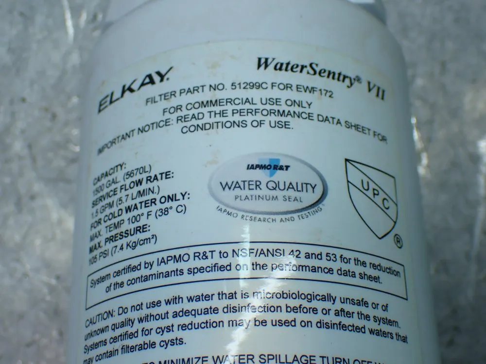 Elkay Watersentry Lead Microplastics Replacement Filter - 51299c