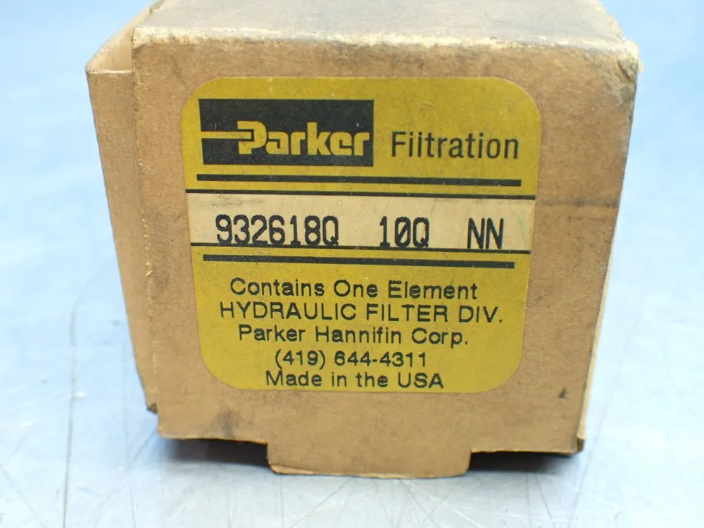 Parker Hydraulic Filter Element - 932618q 10q Nn